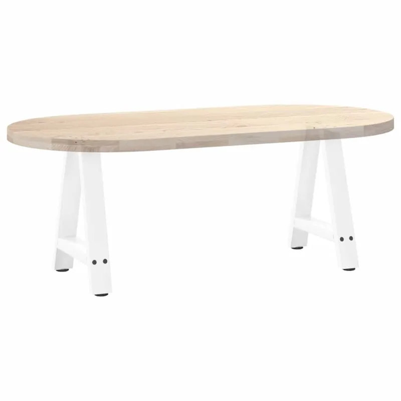 Kavos staliuko kojelės, A formos, 2 vnt., baltos, 38x(42-43) cm, plienas