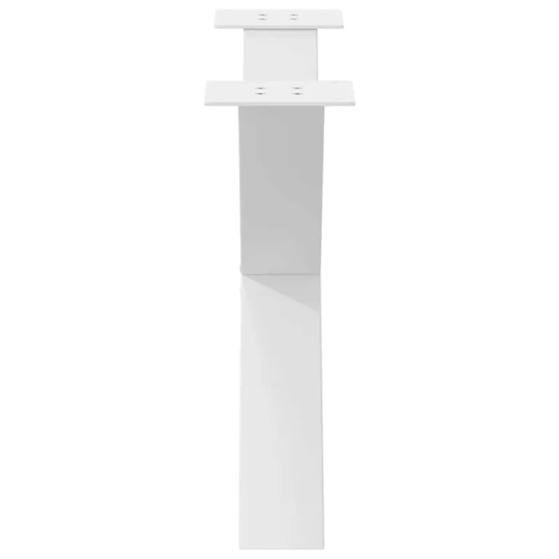 Kavos staliuko kojelės, 2 vnt., baltos, 70x(42-43) cm, plienas, X formos