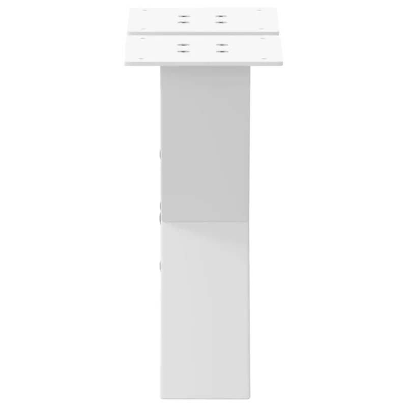 Kavos staliuko kojelės, X formos, 2 vnt., baltos, 40x(30-31) cm, plienas