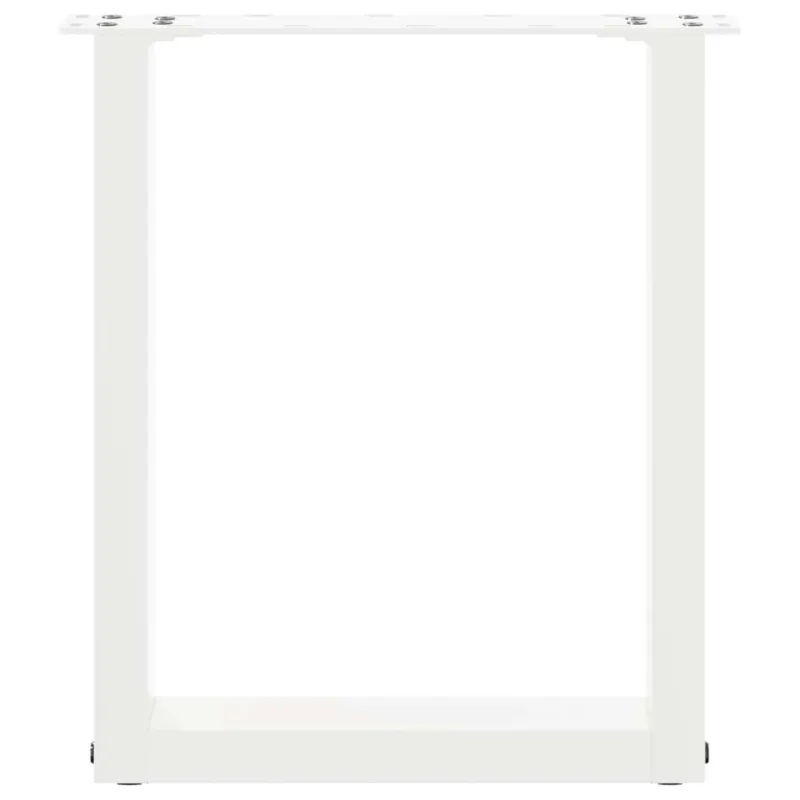 Kavos staliuko kojelės, 2 vnt., baltos, 28x(42-43) cm, plienas, U formos
