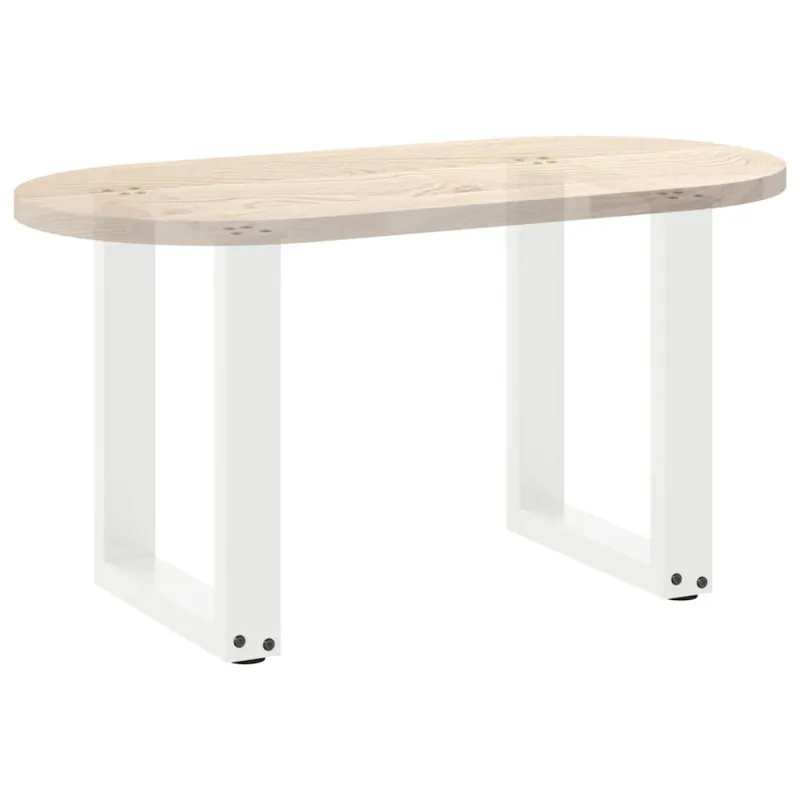 Kavos staliuko kojelės, 2 vnt., baltos, 28x(42-43) cm, plienas, U formos