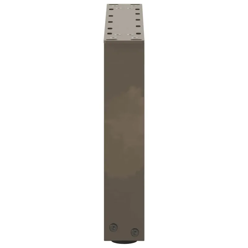 Kavos staliuko kojelės, U formos, 2 vnt., natūralus plienas, 40x(30-31) cm, plienas