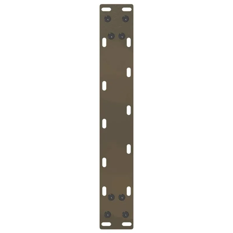 Kavos staliuko kojelės, U formos, 2 vnt., natūralus plienas, 40x(30-31) cm, plienas