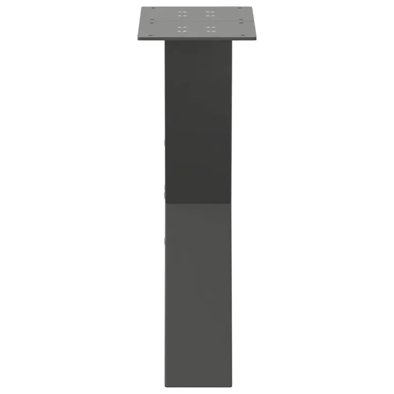 Kavos staliuko kojelės, 2 vnt., antracito spalvos, 28x(42-43) cm, plienas