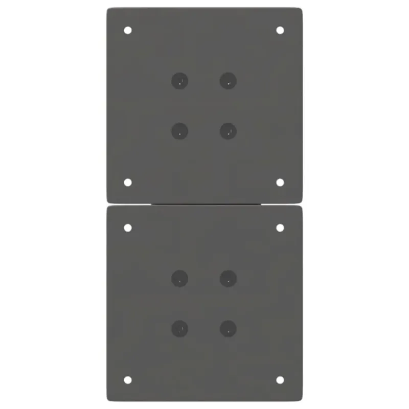 Kavos staliuko kojelės, 2 vnt., antracito spalvos, 28x(42-43) cm, plienas