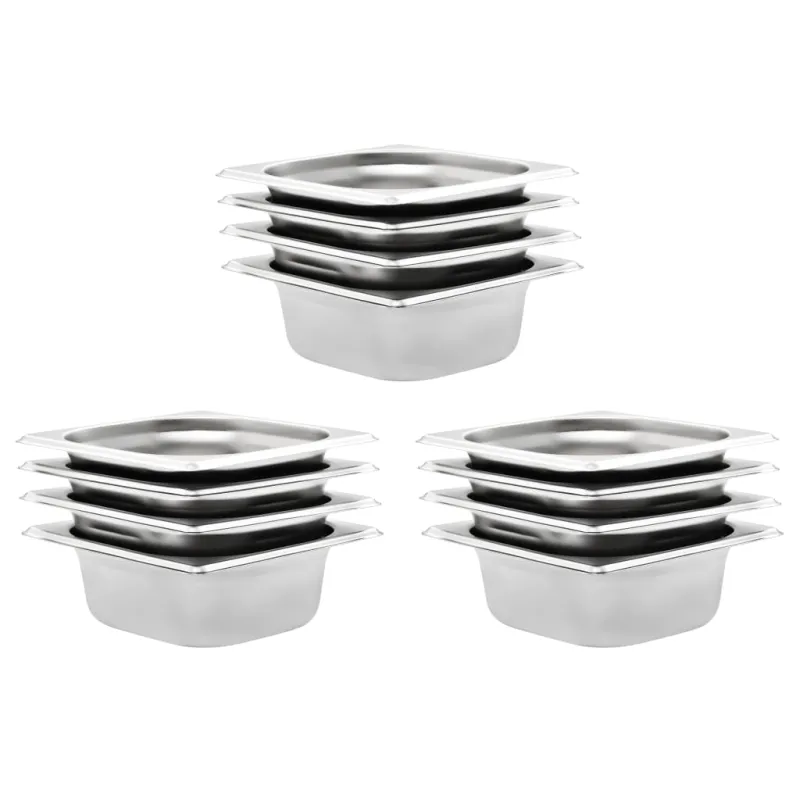Gastronorm indai, 12 vnt., nerūdijantis plienas