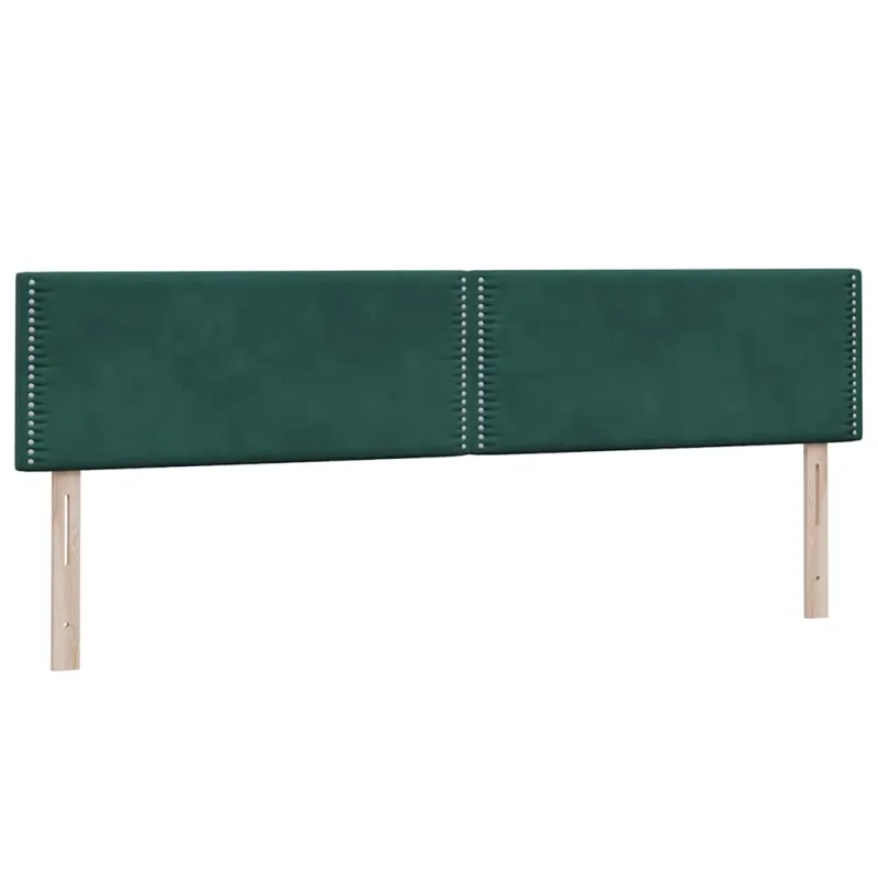 Lova su spyruoklėmis ir čiužiniu, žalia, 180x220 cm, aksomas