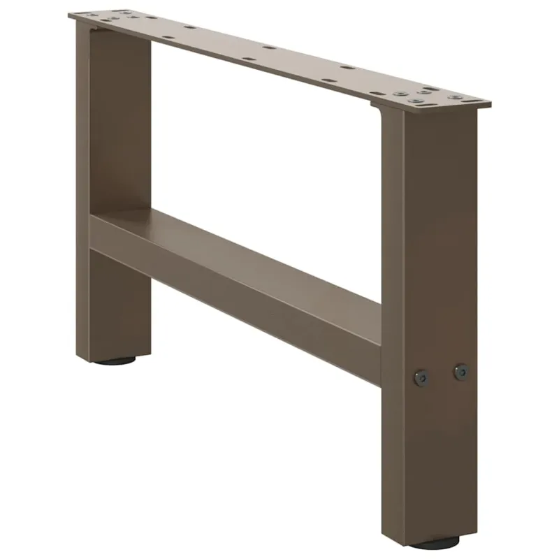 Kavos staliuko kojelės, 2 vnt., 70x(30-31) cm, natūralus plienas