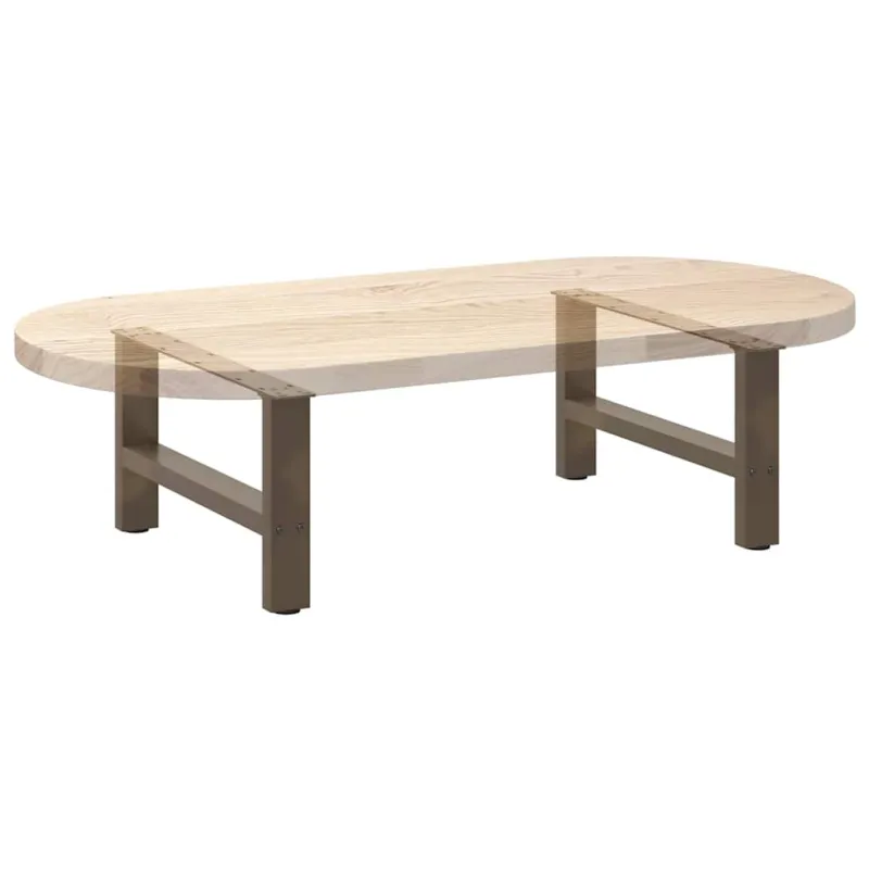 Kavos staliuko kojelės, 2 vnt., 70x(30-31) cm, natūralus plienas