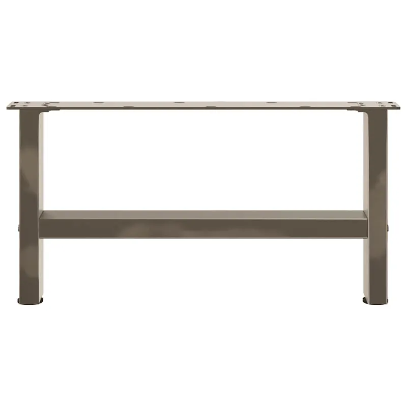 Kavos staliuko kojelės, 2 vnt., 60x(30-31) cm, natūralus plienas