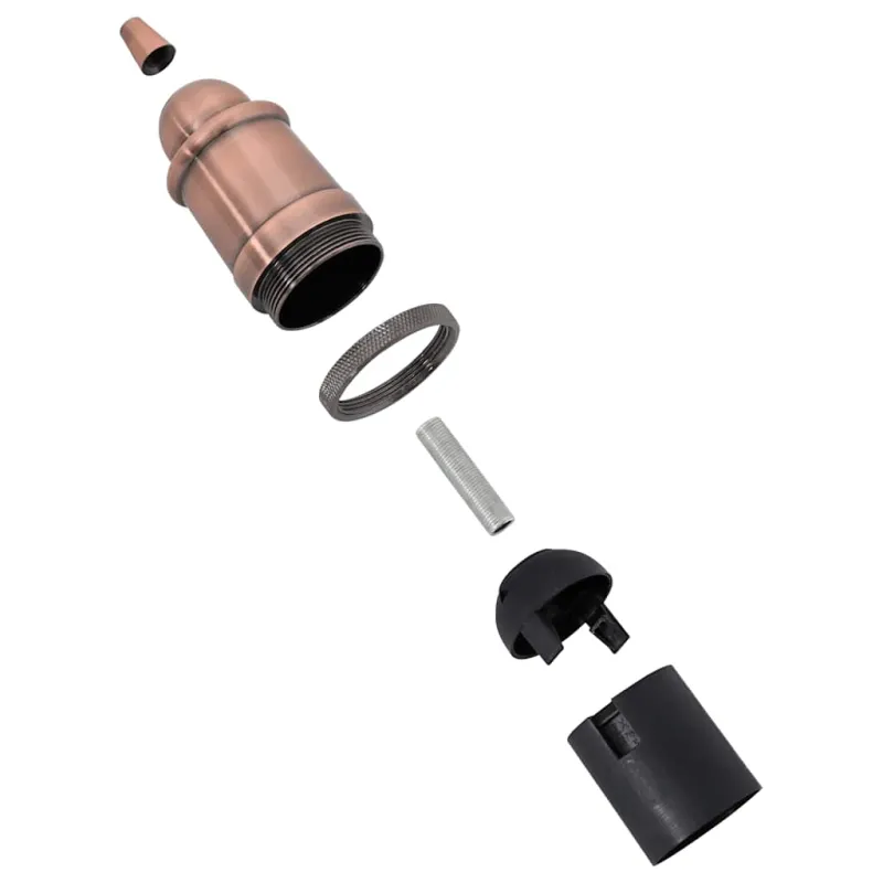 lempų laikikliai 2 vnt Red Bronze E27