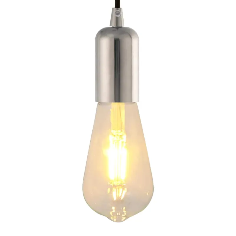 lempų laikikliai 2 vnt Satin Nickel E27