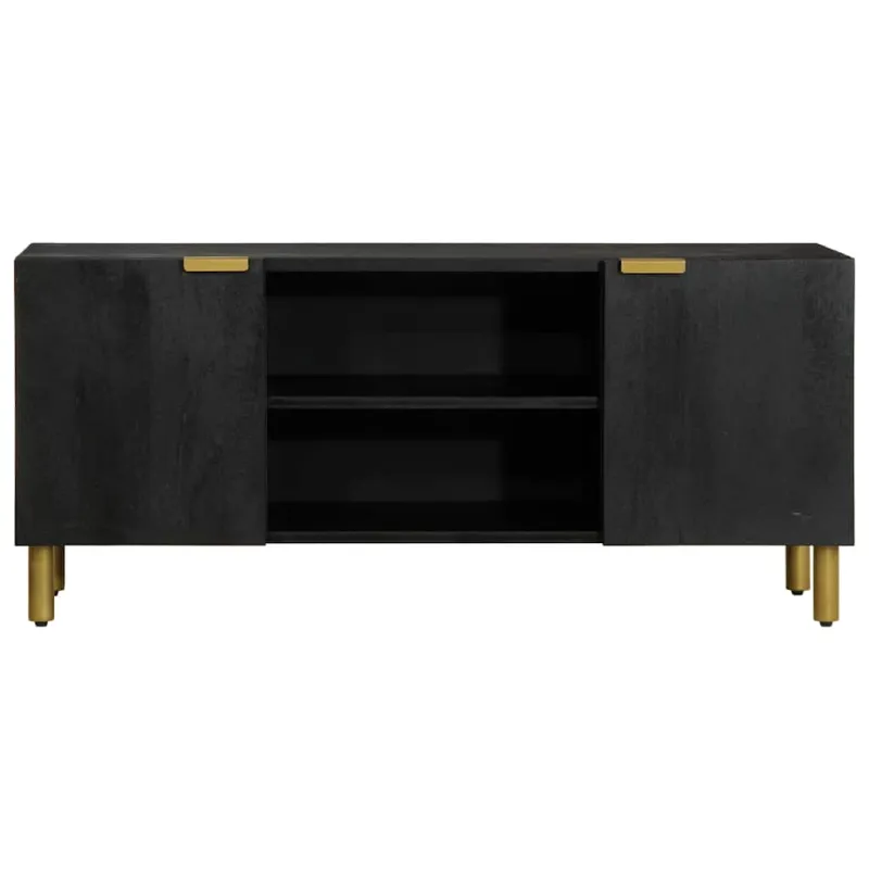 televizoriaus spintelė juoda 105x33x46 cm Engineered Wood