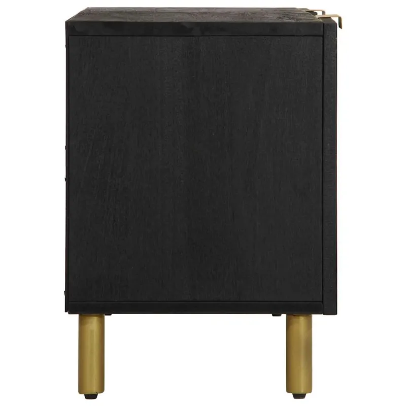 televizoriaus spintelė juoda 105x33x46 cm Engineered Wood