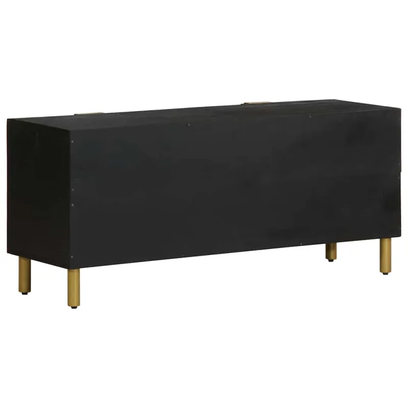 televizoriaus spintelė juoda 105x33x46 cm Engineered Wood