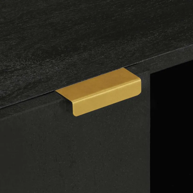 televizoriaus spintelė juoda 105x33x46 cm Engineered Wood