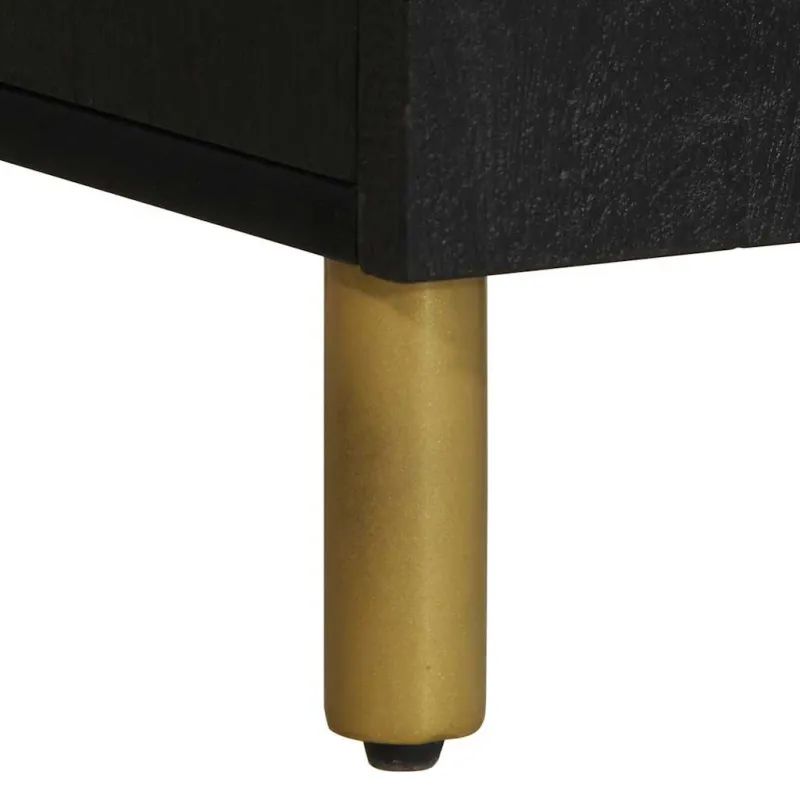 televizoriaus spintelė juoda 105x33x46 cm Engineered Wood
