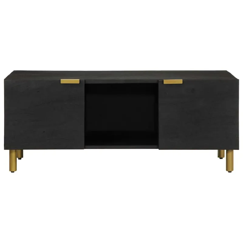 kavos staliukas juodas 100x54x40 cm Engineered Wood