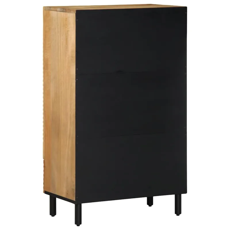 Highboard Brown 60x33x100 cm Masyvo medžio mango