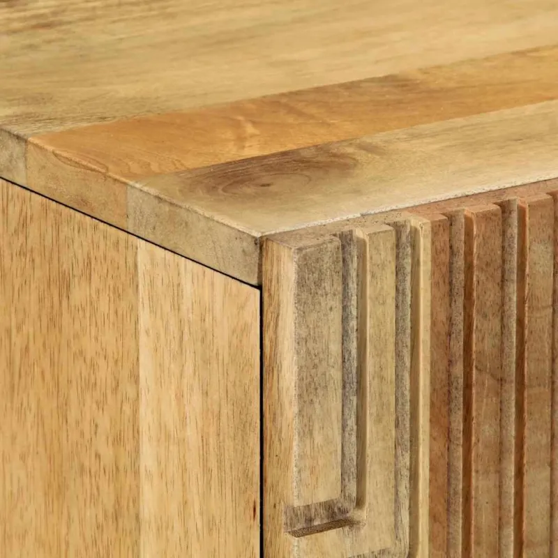 Highboard Brown 60x33x100 cm Masyvo medžio mango