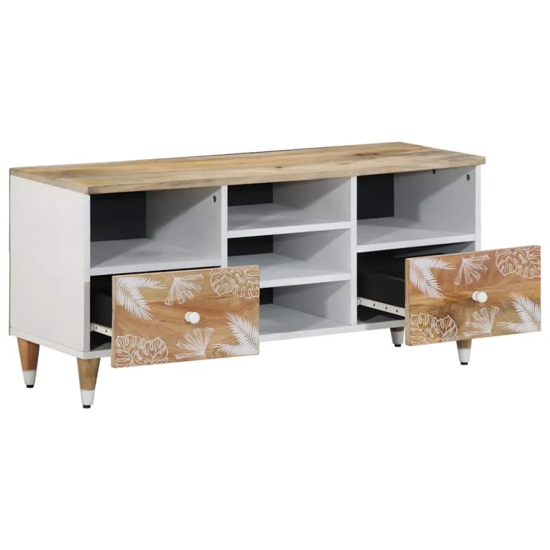 televizoriaus spintelė 100x33,5x46 cm Masyvo Mango