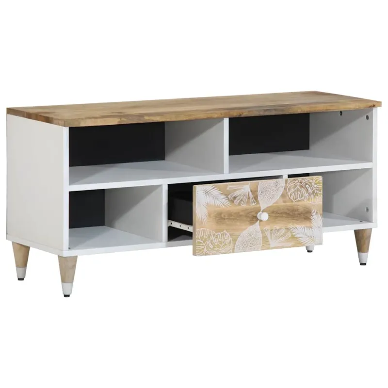 televizoriaus spintelė 100x33,5x46 cm Masyvo Mango