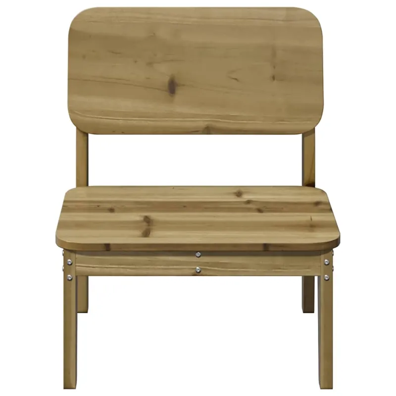 sodo kėdės 2 vnt 60x52,5x72 cm impregnuotos medienos pušis