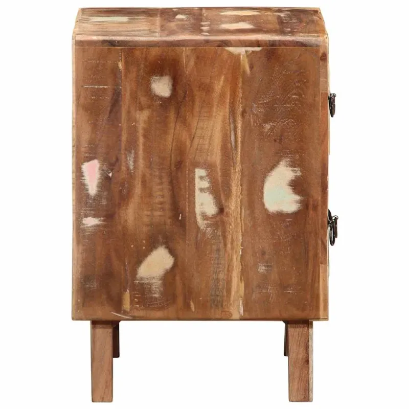 naktinė spintelė 2 vnt 40x32x46 cm perdirbta medžio masyvo