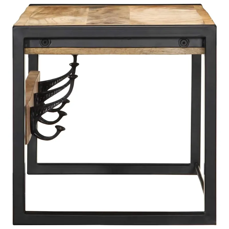 paltų kabykla 80x35x35 cm Tvirtas neapdorotos medienos mangas