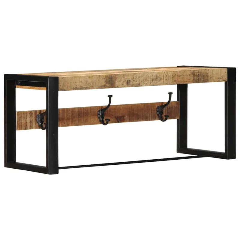 paltų kabykla 80x35x35 cm Tvirtas neapdorotos medienos mangas