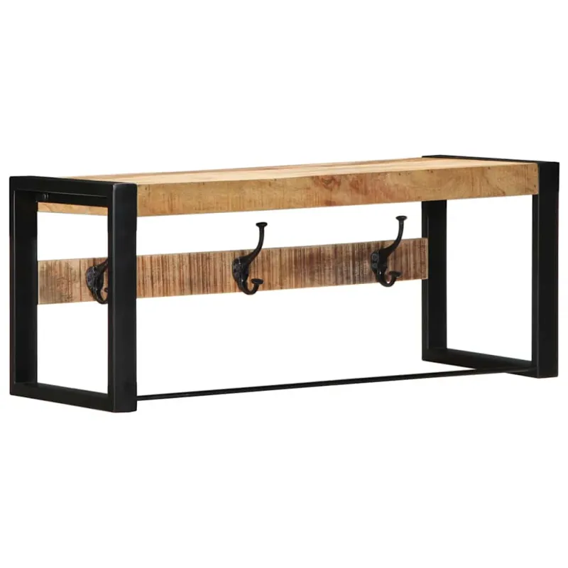 paltų kabykla 80x35x35 cm Tvirtas neapdorotos medienos mangas