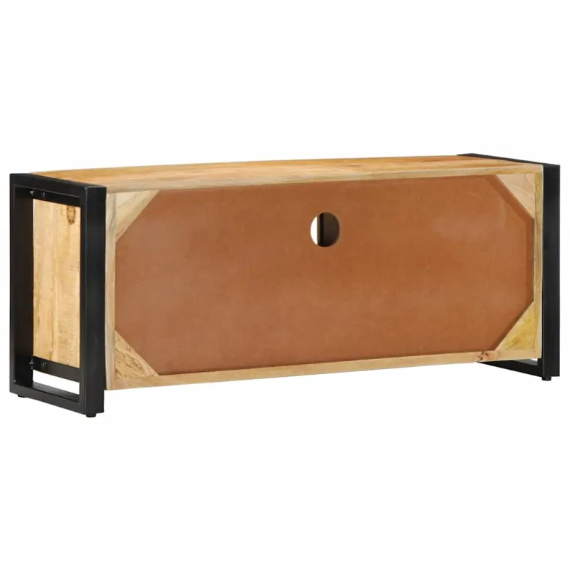 televizoriaus spintelė 100x30x40 cm Masyvus Rough Wood Mango