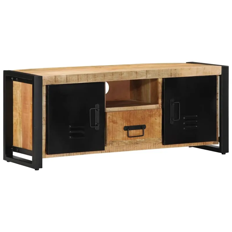 televizoriaus spintelė 100x30x40 cm Masyvus Rough Wood Mango