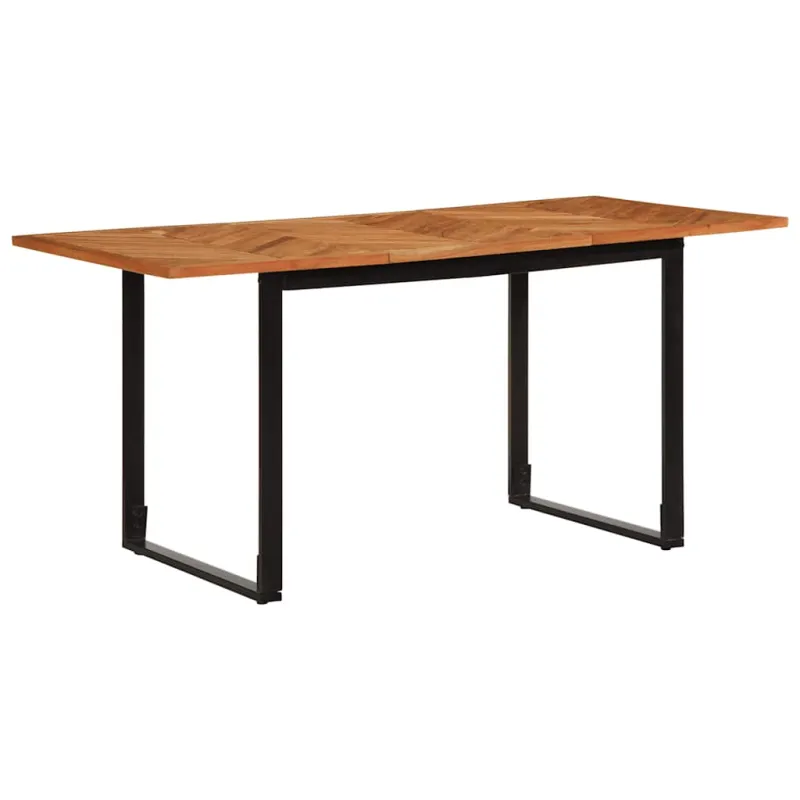 Valgomojo stalas, 160x80x75cm, akacijos medienos masyvas
