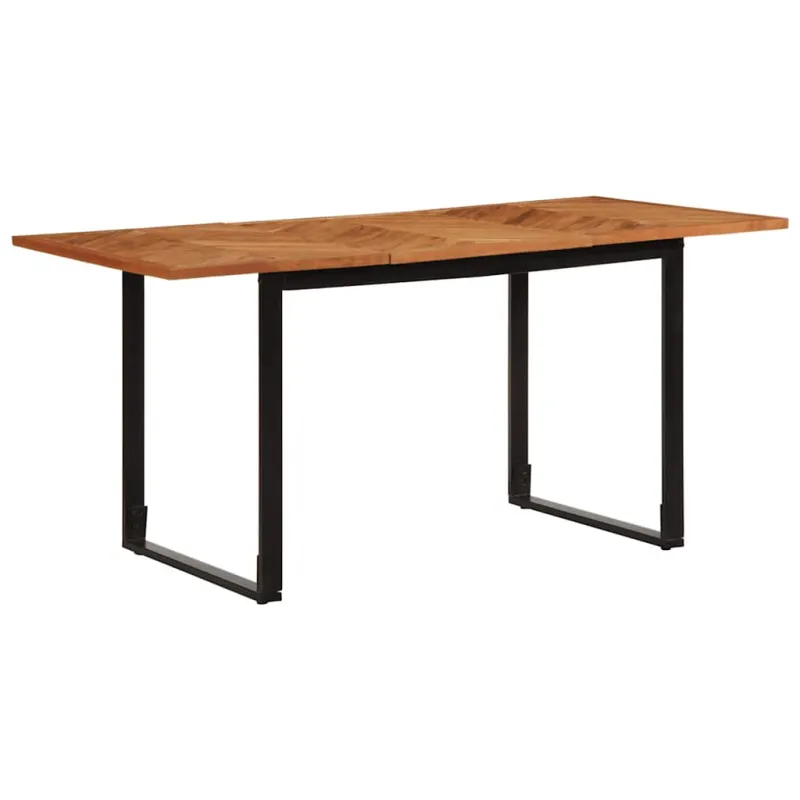 Valgomojo stalas, 160x80x75cm, akacijos medienos masyvas