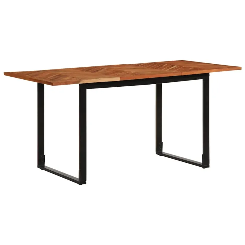 Valgomojo stalas, 160x80x75cm, akacijos medienos masyvas