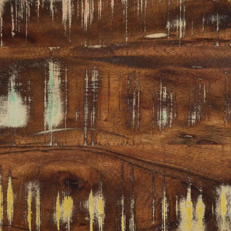 Suoliukas, įvairiaspalvis, 80x35x45cm, perdirbta mediena