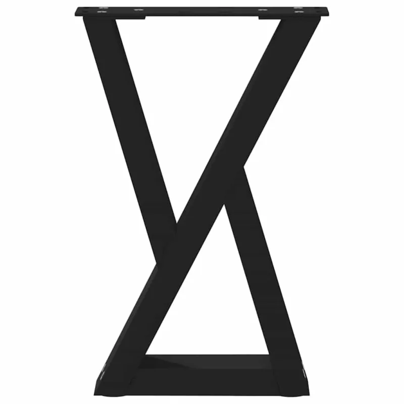 Kavos staliuko kojelės, 2 vnt., juodos, 28x(42-43,3) cm, plienas