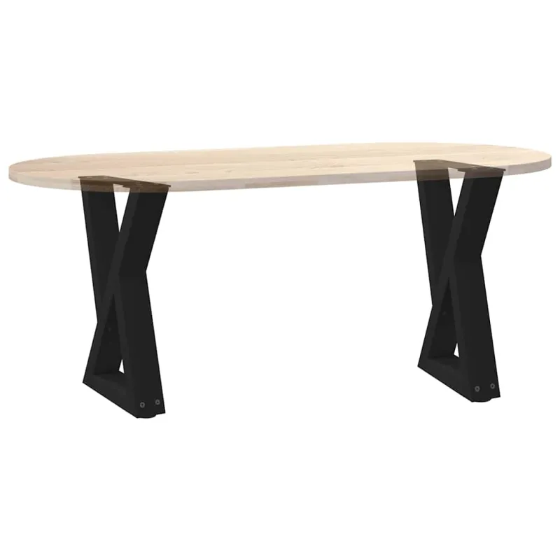 Kavos staliuko kojelės, 2 vnt., juodos, 28x(42-43,3) cm, plienas