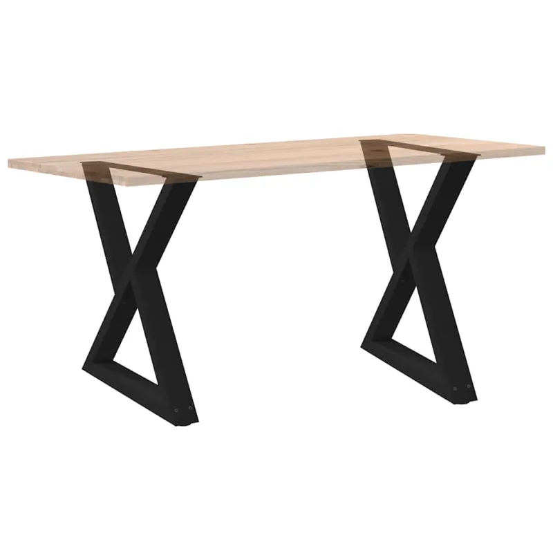 Valgomojo stalo kojos, 2 vnt., juodos, 70x(72-73,3) cm, plienas