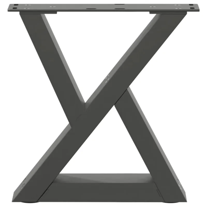 Kavos staliuko kojos, 2 vnt., antracito spalvos, 40x(30-31,3) cm, plienas