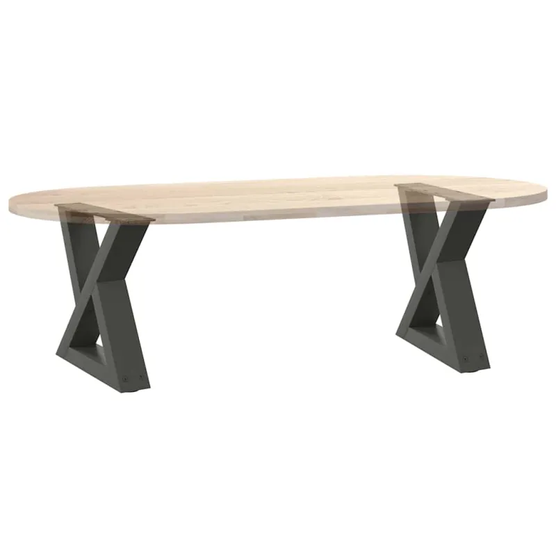 Kavos staliuko kojos, 2 vnt., antracito spalvos, 40x(30-31,3) cm, plienas