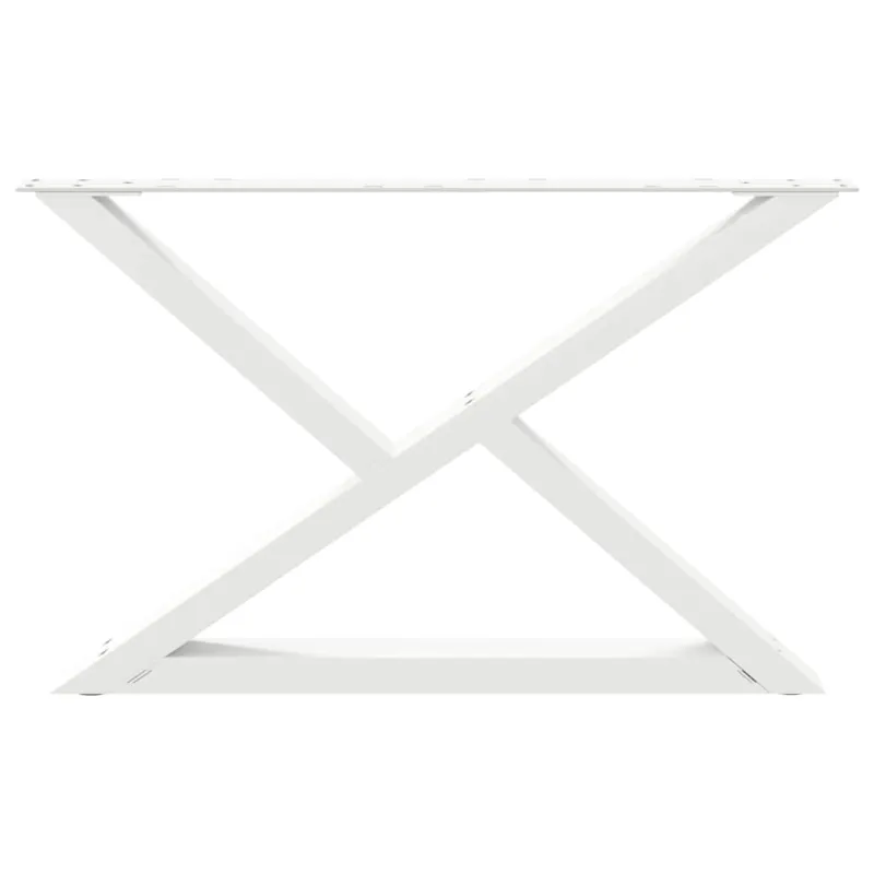 Kavos staliuko kojelės, 2 vnt., baltos, 70x(42-43,3) cm, plienas