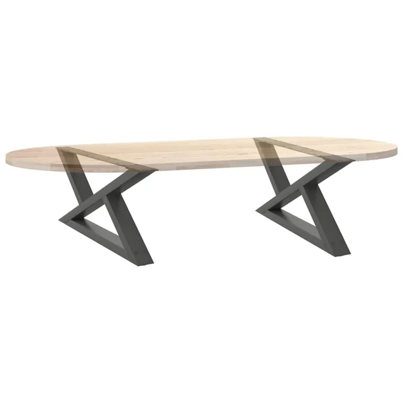 Kavos staliuko kojos, 2 vnt., antracito spalvos, 70x(30-31,3) cm, plienas