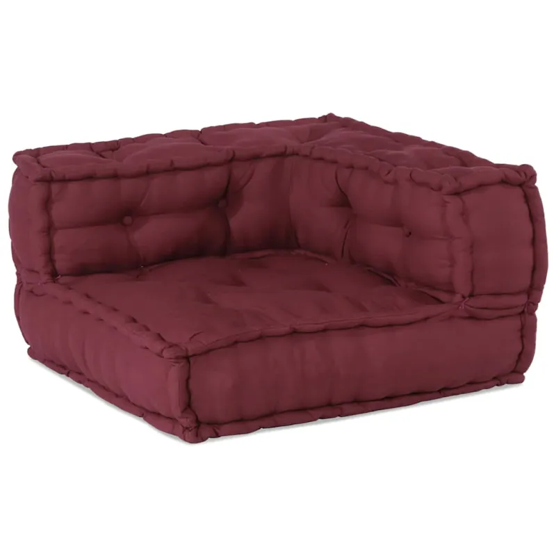 Dvivietė modulinė sofa, kaštoninės spalvos, 140x70x36, audinys