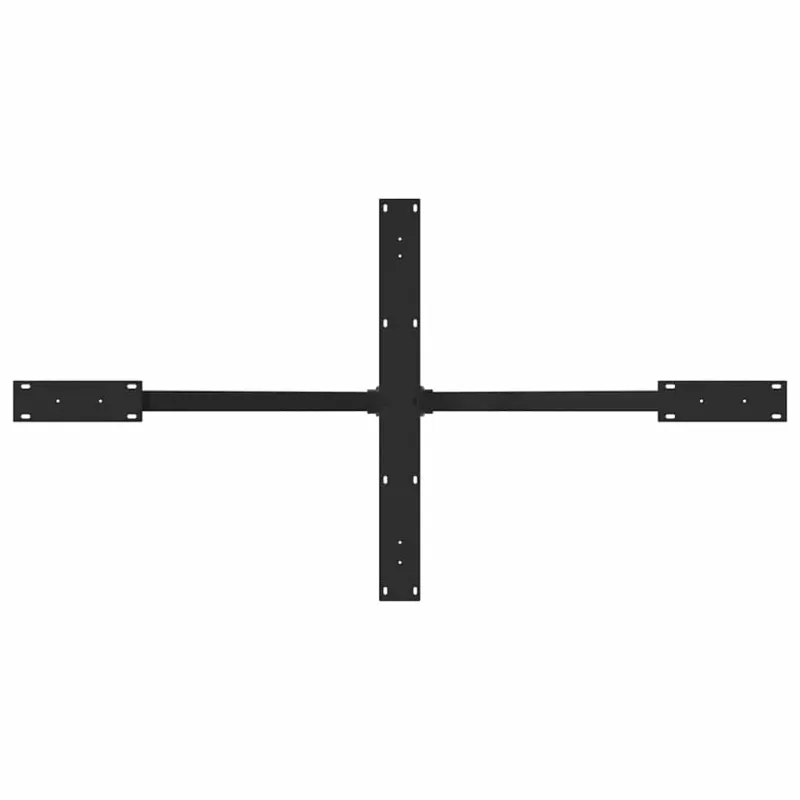 Valgomojo stalo koja, voro formos, juoda, 150x78x(72-73) cm, plienas