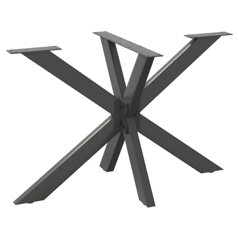 Valgomojo stalo koja, voro formos, antracito spalvos, 120x68x(72-73) cm, plienas