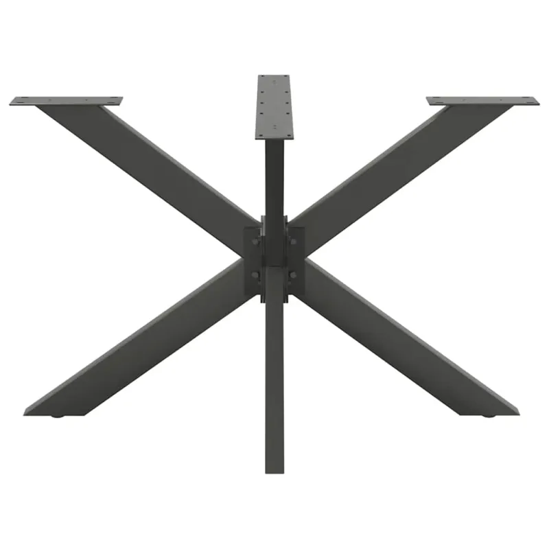 Valgomojo stalo koja, voro formos, antracito spalvos, 120x68x(72-73) cm, plienas