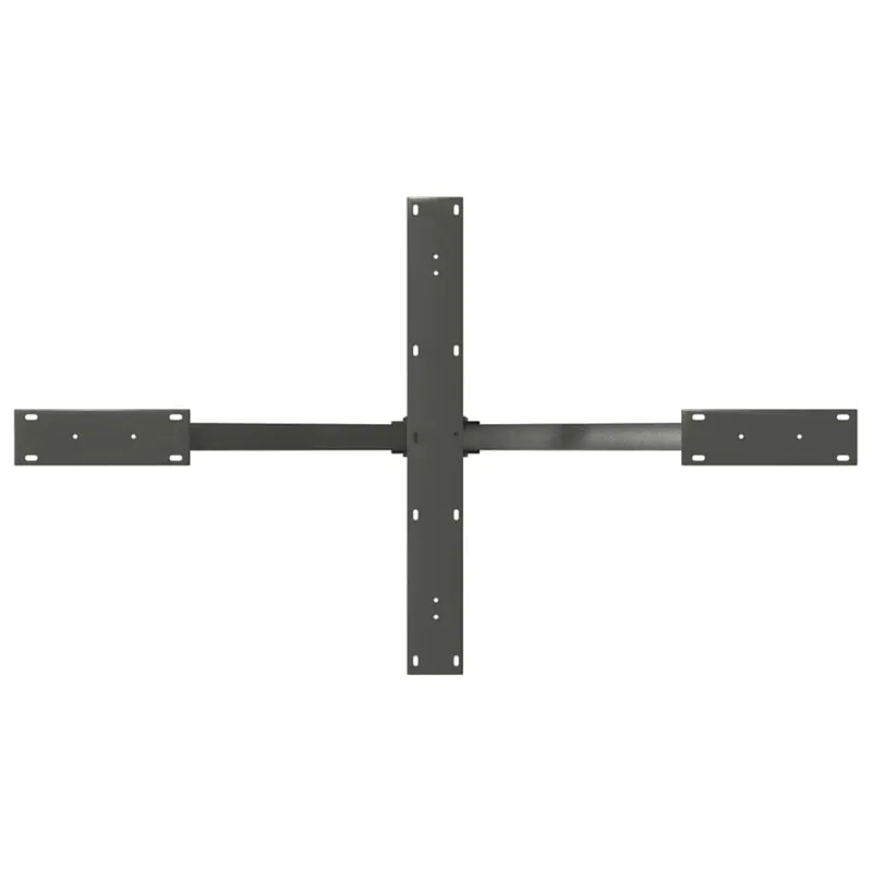 Valgomojo stalo koja, voro formos, antracito spalvos, 120x68x(72-73) cm, plienas