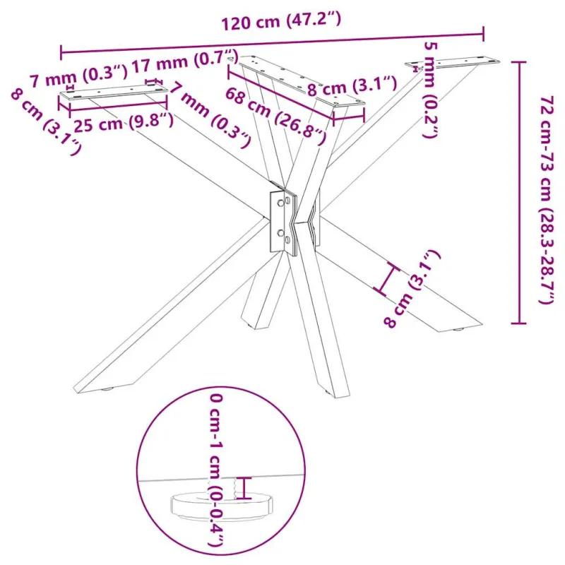 Valgomojo stalo koja, voro formos, antracito spalvos, 120x68x(72-73) cm, plienas